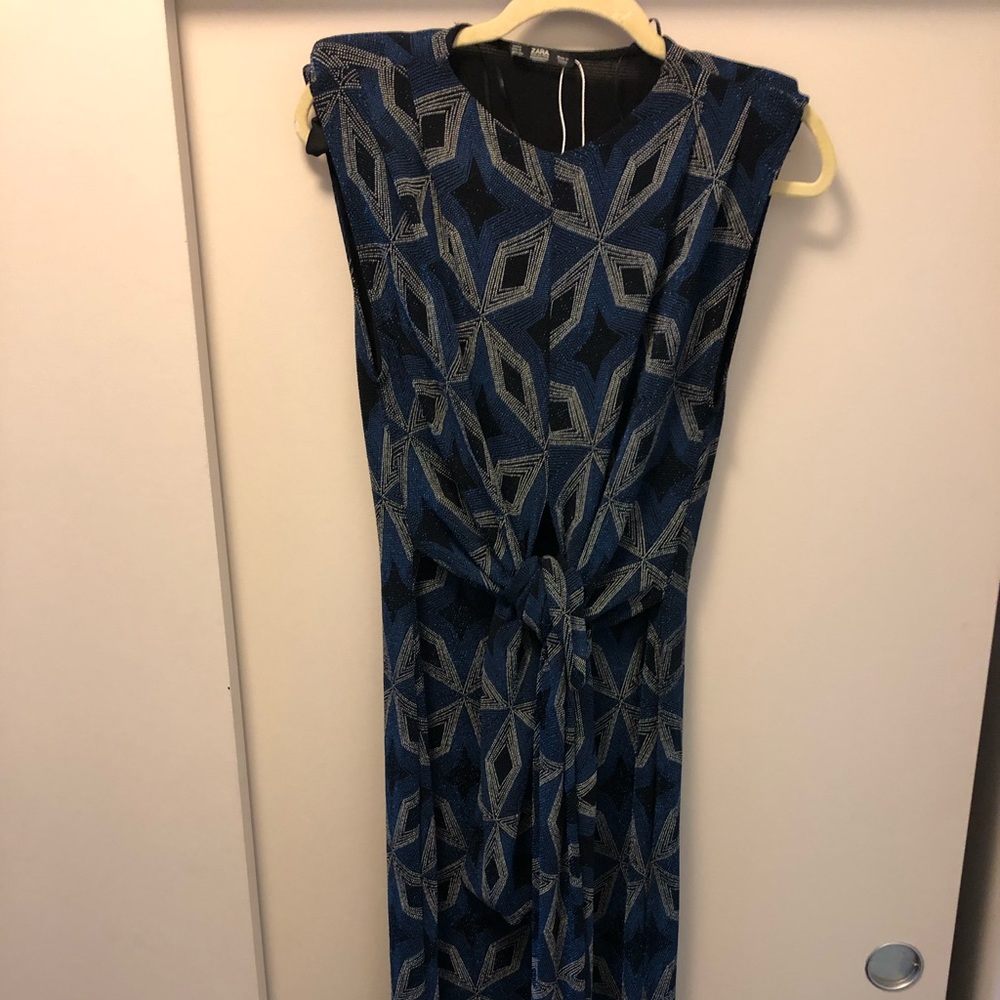 ZARA Midi Sparkle Dress with slit